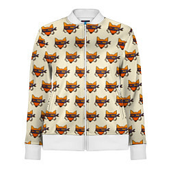 Олимпийка женская Лисы ниндзя, цвет: 3D-белый