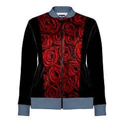 Олимпийка женская Унисекс / Красные розы, цвет: 3D-серый