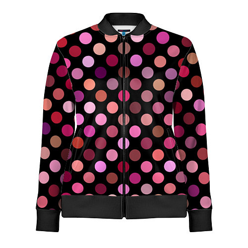 Женская олимпийка Горох / 3D-Черный – фото 1