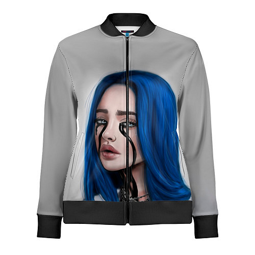 Женская олимпийка BILLIE EILISH / 3D-Черный – фото 1