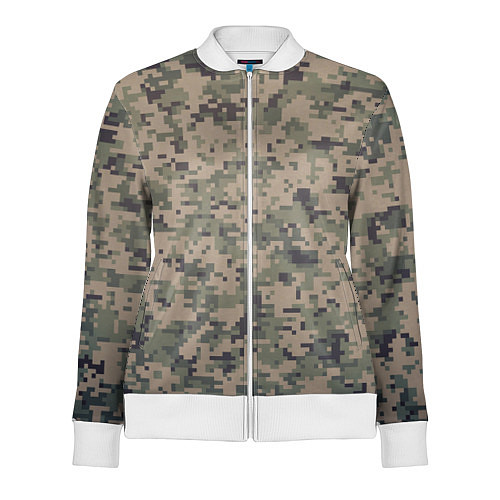 Женская олимпийка КАМУФЛЯЖ / 3D-Белый – фото 1