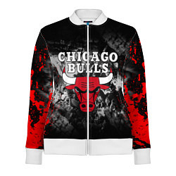 Олимпийка женская CHICAGO BULLS, цвет: 3D-белый