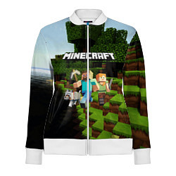 Олимпийка женская Minecraft, цвет: 3D-белый