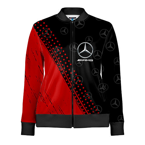 Женская олимпийка MERCEDES МЕРСЕДЕС / 3D-Черный – фото 1