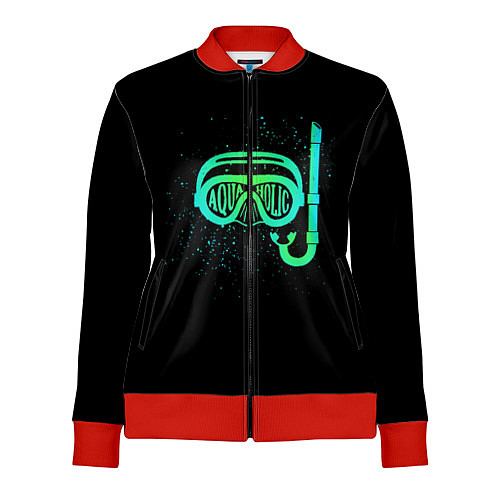 Женская олимпийка Aquaholic / 3D-Красный – фото 1