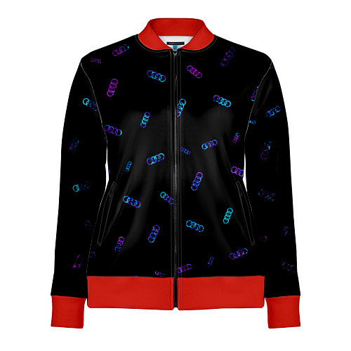 Женская олимпийка AUDI АУДИ / 3D-Красный – фото 1