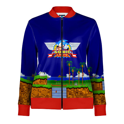 Женская олимпийка Sonic / 3D-Красный – фото 1