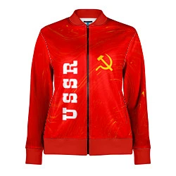 Олимпийка женская USSR СССР, цвет: 3D-красный
