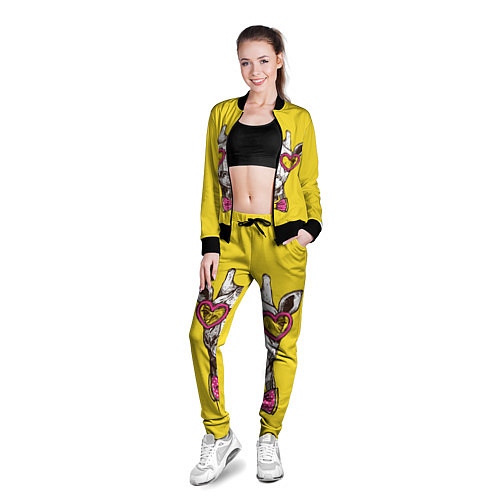 Женская олимпийка Жираф / 3D-Черный – фото 3