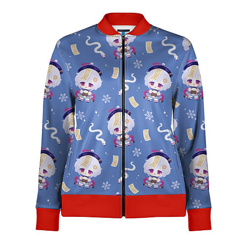 Женская олимпийка Genshin Impact / 3D-Красный – фото 1