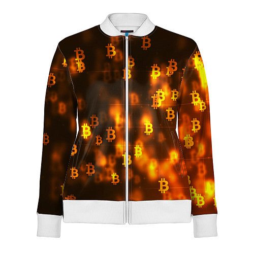 Женская олимпийка BITCOIN KRYPTONATE / 3D-Белый – фото 1