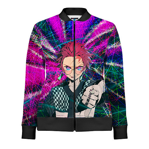 Женская олимпийка Танджиро Камадо / 3D-Черный – фото 1