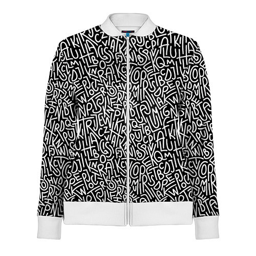 Женская олимпийка Grunge / 3D-Белый – фото 1