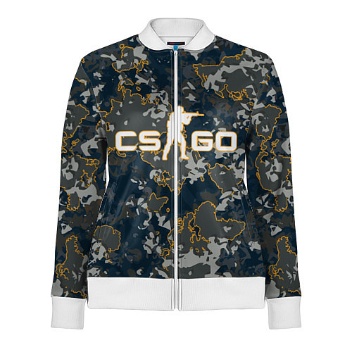 Женская олимпийка CS:GO - Camo / 3D-Белый – фото 1