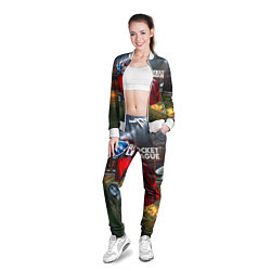 Олимпийка женская Rocket League, цвет: 3D-белый — фото 2