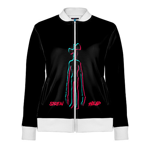 Женская олимпийка SIREN HEAD GLITCH / 3D-Белый – фото 1