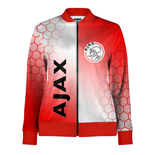 Женская олимпийка FC AJAX AMSTERDAM ФК АЯКС / 3D-Красный – фото 1