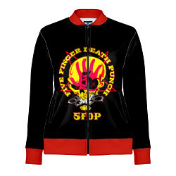 Олимпийка женская Five Finger Death Punch FFDP, цвет: 3D-красный