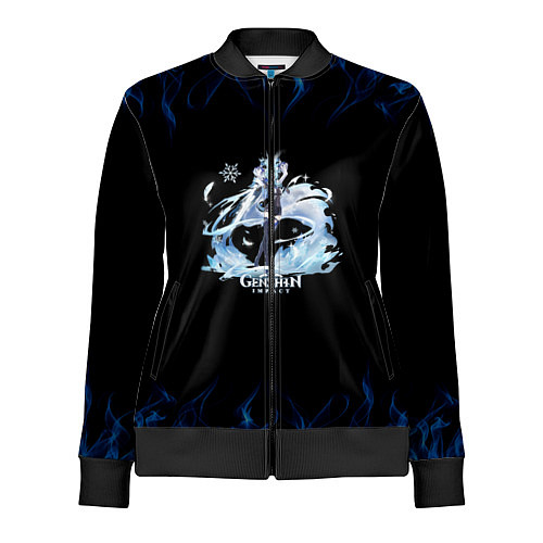 Женская олимпийка Genshin Impact - Eula / 3D-Черный – фото 1