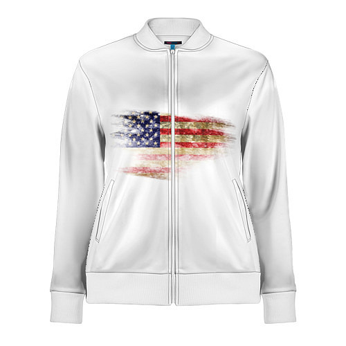 Женская олимпийка USA / 3D-Белый – фото 1