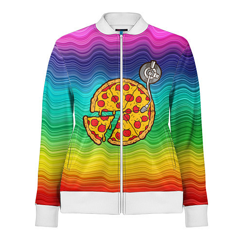 Женская олимпийка D j Пицца / 3D-Белый – фото 1