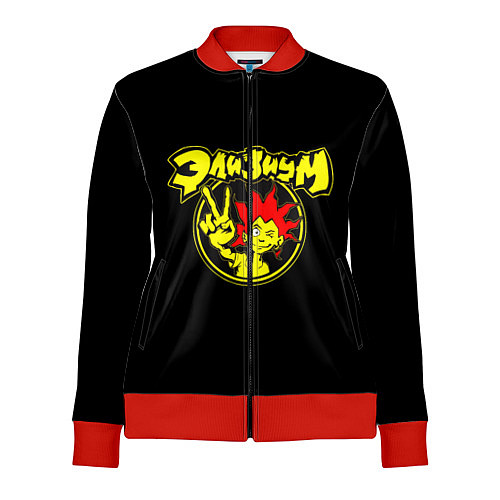 Женская олимпийка Элизиум анархия спина / 3D-Красный – фото 1