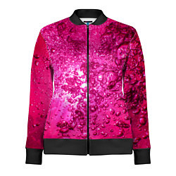 Олимпийка женская Розовые Пузырьки, цвет: 3D-черный
