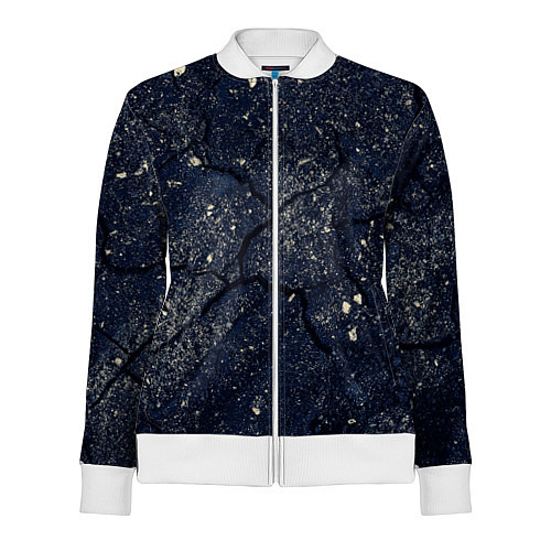 Женская олимпийка Трещинаразлом / 3D-Белый – фото 1