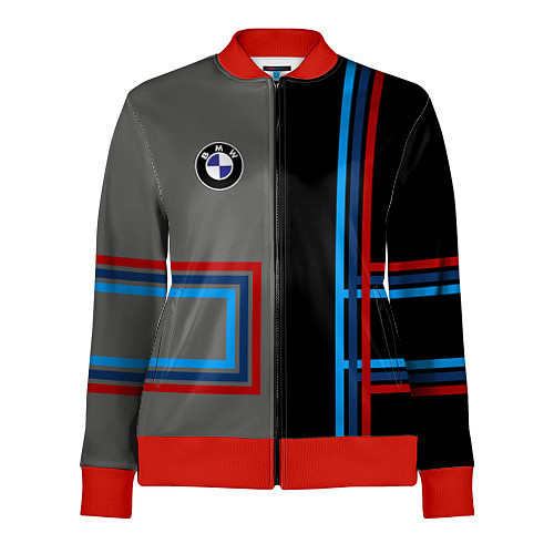 Женская олимпийка Автомобиль BMW БМВ / 3D-Красный – фото 1