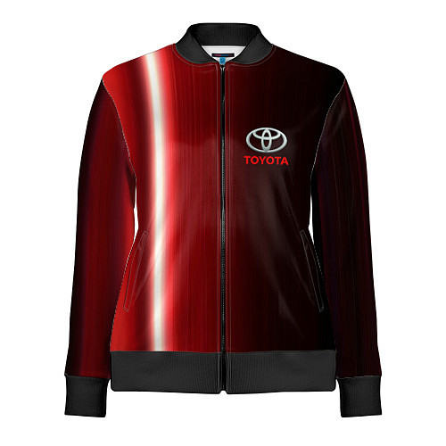 Женская олимпийка Toyota В полоску / 3D-Черный – фото 1