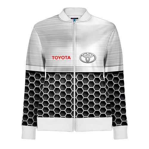 Женская олимпийка Toyota Стальная решетка / 3D-Белый – фото 1