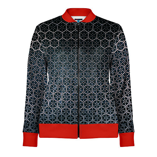 Женская олимпийка Стальной Снег / 3D-Красный – фото 1