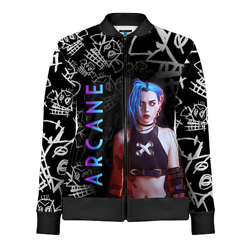 Женская олимпийка JINX ARCANE / 3D-Черный – фото 1