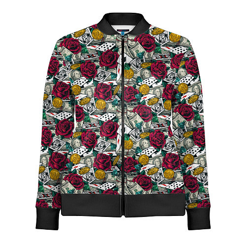 Женская олимпийка Счастливчик Lucky / 3D-Черный – фото 1