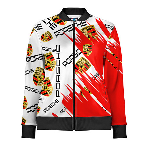 Женская олимпийка Porsche sport / 3D-Черный – фото 1