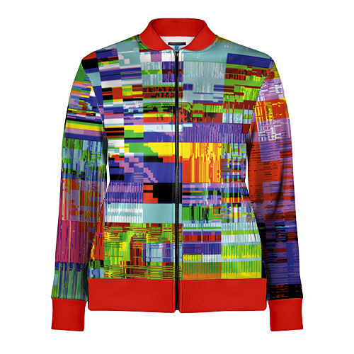 Женская олимпийка Vanguard glitch fashion pattern 2022 / 3D-Красный – фото 1