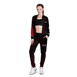 Олимпийка женская AUDI RS RED SPORT, цвет: 3D-черный — фото 2