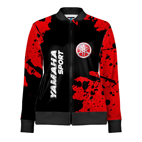 Женская олимпийка YAMAHA Yamaha Sport - Брызги / 3D-Черный – фото 1