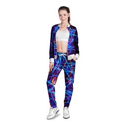Олимпийка женская Neon pattern Fashion 2055, цвет: 3D-белый — фото 2