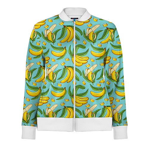 Женская олимпийка Banana pattern Summer Fashion 2022 / 3D-Белый – фото 1