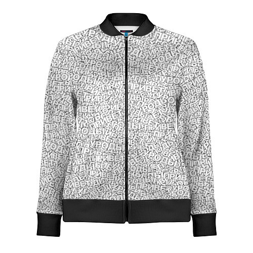 Женская олимпийка Привет уроды white / 3D-Черный – фото 1