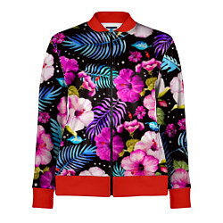 Олимпийка женская Floral pattern Summer night Fashion trend, цвет: 3D-красный
