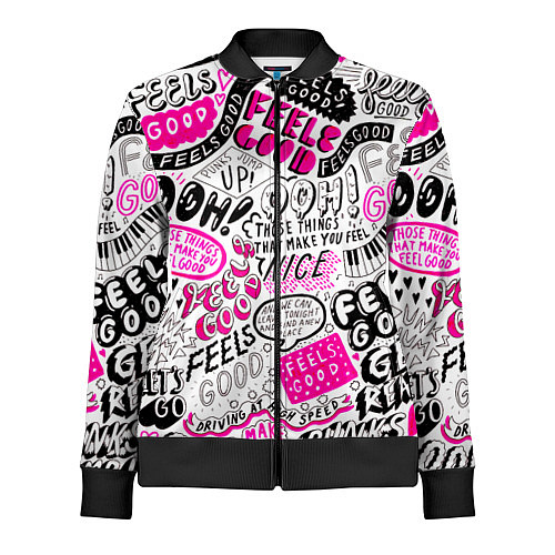 Женская олимпийка THOSE THINGS THAT MAKE YOU FEEL / 3D-Черный – фото 1