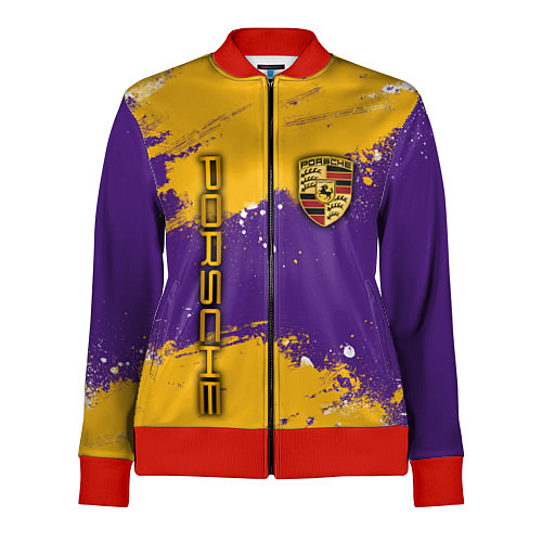 Женская олимпийка PORSCHE- LAKERS COLORS / 3D-Красный – фото 1