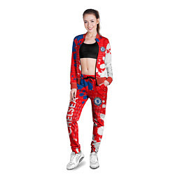Олимпийка женская Chelsea Краска, цвет: 3D-красный — фото 2