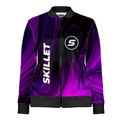 Олимпийка женская Skillet violet plasma, цвет: 3D-черный