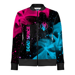 Олимпийка женская Dead Space - neon gradient: символ и надпись верти, цвет: 3D-черный