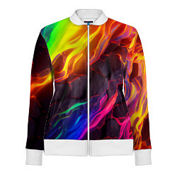 Женская олимпийка Neon rainbow lava