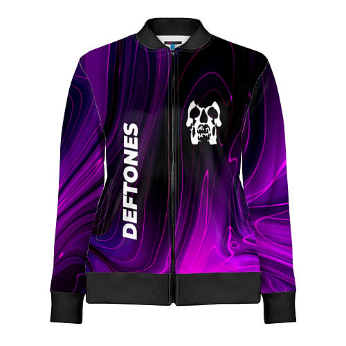 Женская олимпийка Deftones violet plasma / 3D-Черный – фото 1