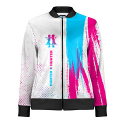 Олимпийка женская Hunter x Hunter neon gradient style: по-вертикали, цвет: 3D-черный